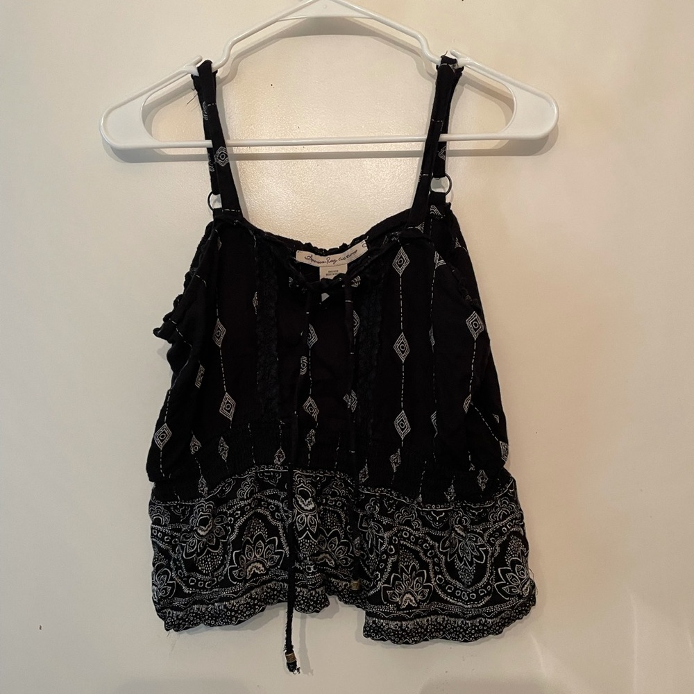 black tank top